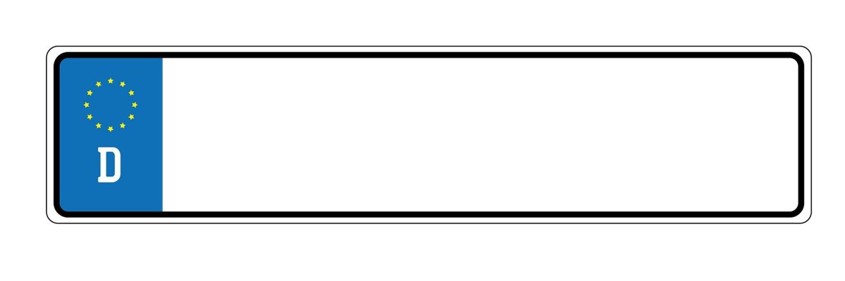 Kfz-Kennzeichen ohne Ziffern